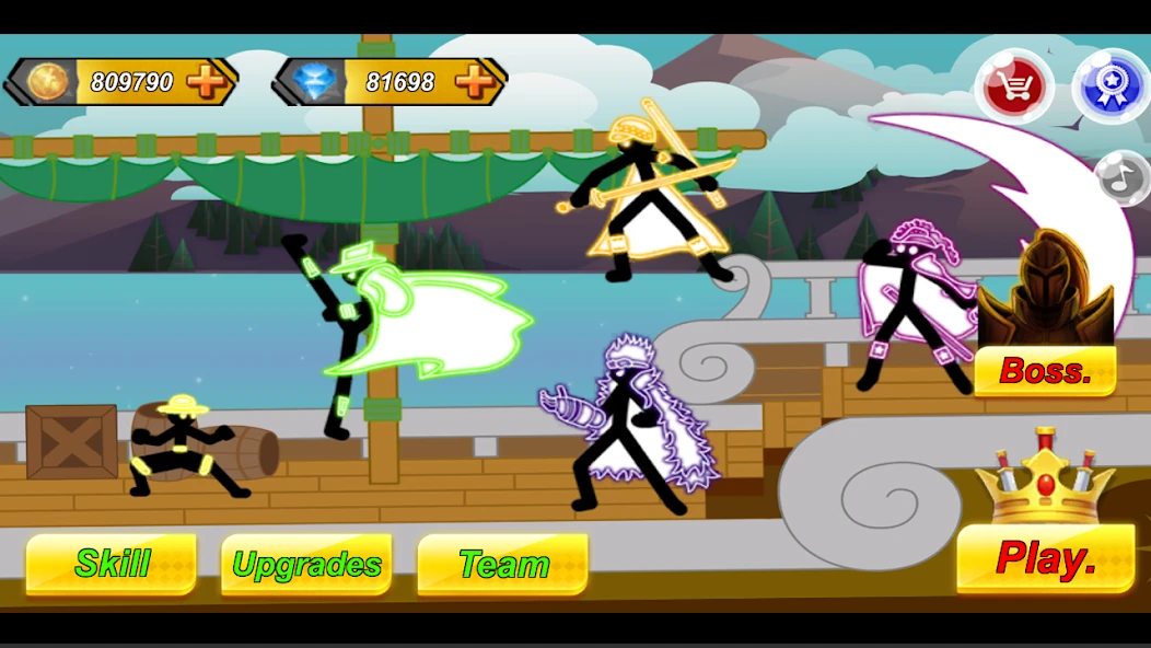Stickman Hero - Pirate Fight screenshot 5