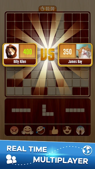Woody Battle: Online Multiplayer Block Puzzle screenshot 1