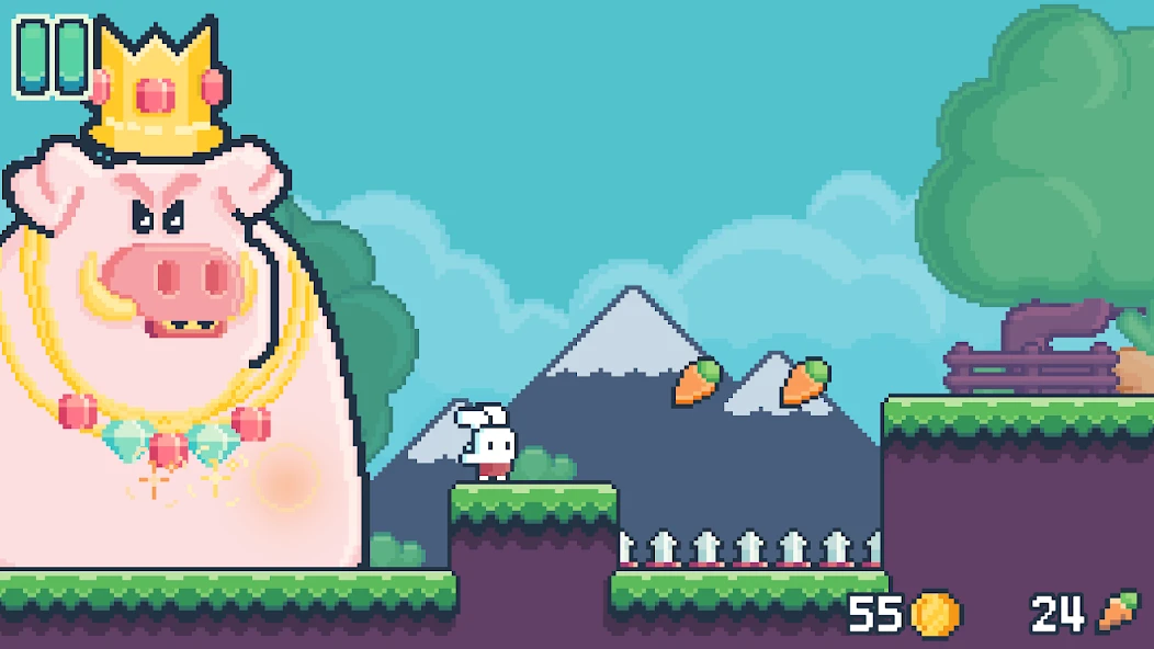 Yeah Bunny 2 - pixel retro arcade platformer screenshot 1