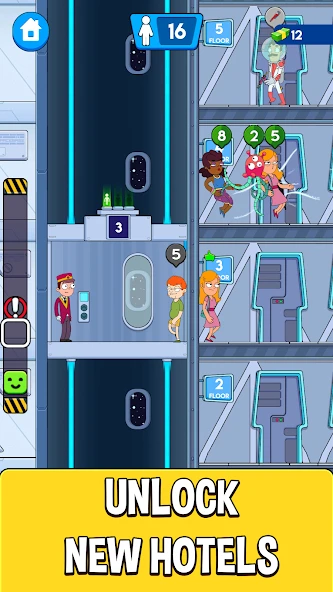 Hotel Elevator: Fun Concierge Simulator mania screenshot 5