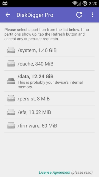 DiskDigger Pro file recovery APK screenshot 5