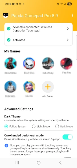 Panda Gamepad Pro APK screenshot 1