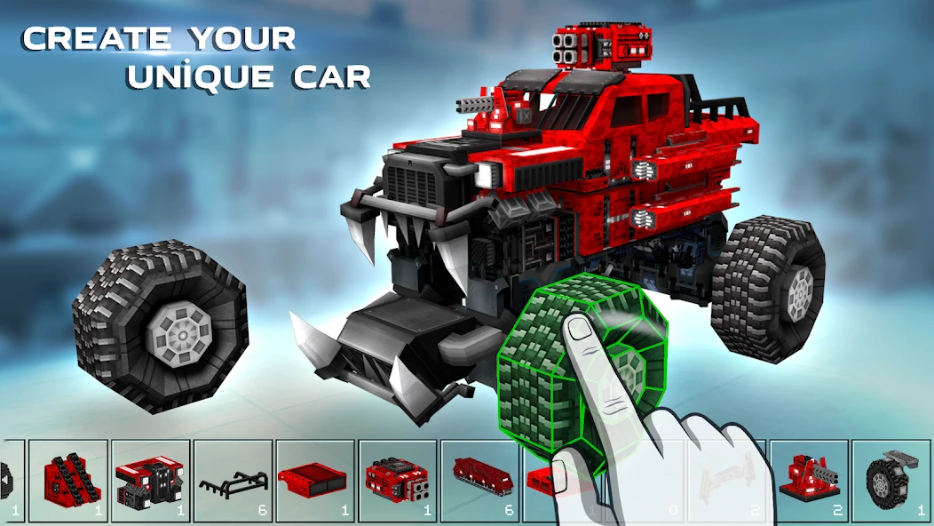 Blocky Cars: танки онлайн пвп screenshot 1