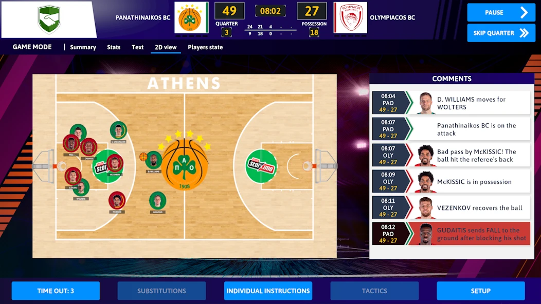 iBasketball Manager 23 APK screenshot 2
