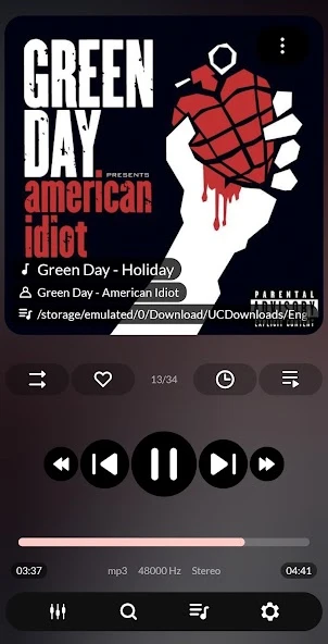 PowerAudio Pro Music Player APK screenshot 1