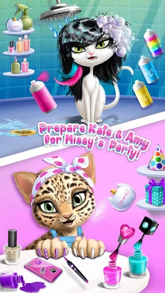 Cat Hair Salon Birthday Party - Virtual Kitty Care screenshot 2