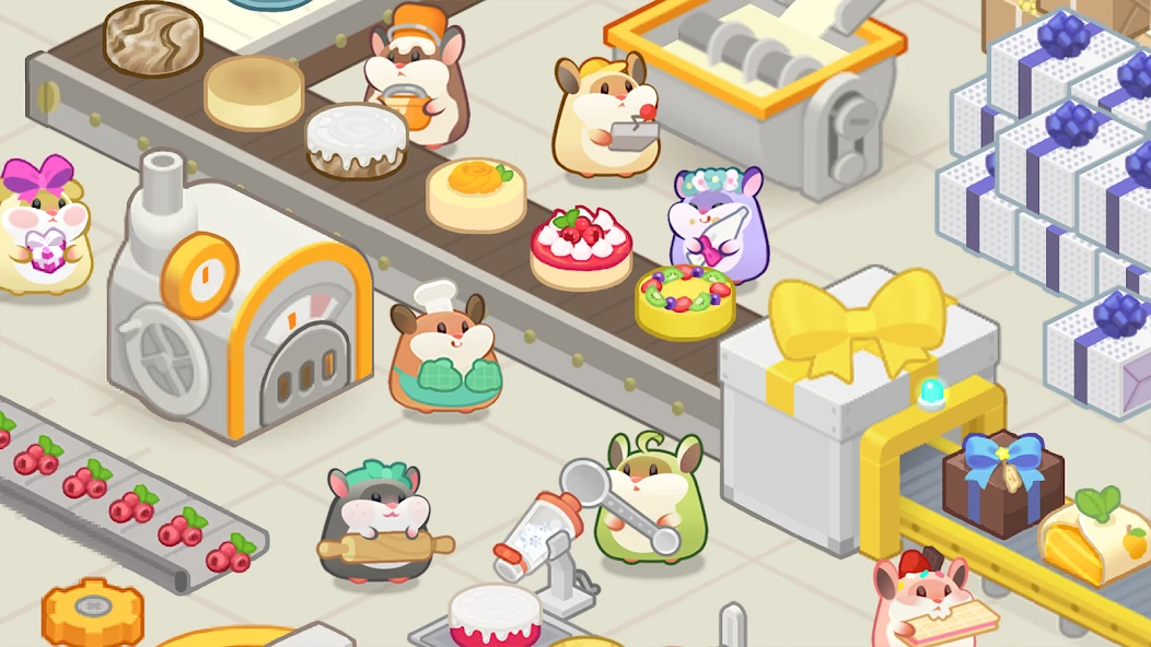 Hamster's Cake Factory - Idle Baking Manager screenshot 1