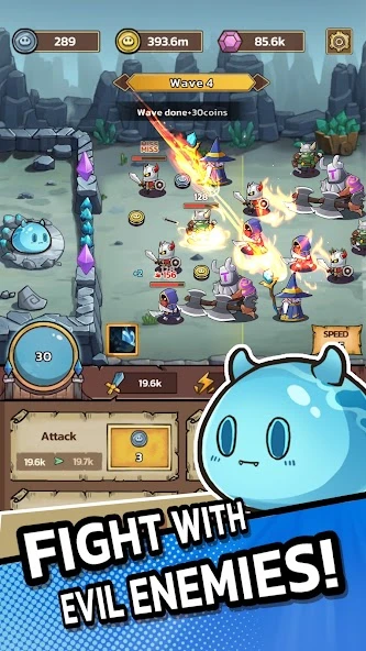 Slime Castle – Idle TD APK screenshot 1