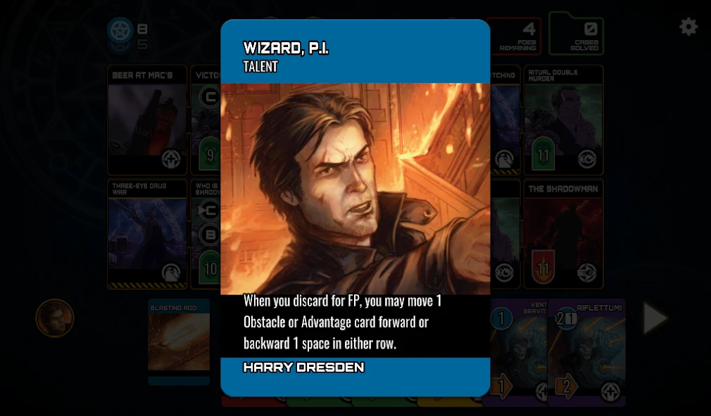 The Dresden Files Coperative Card Game screenshot 2