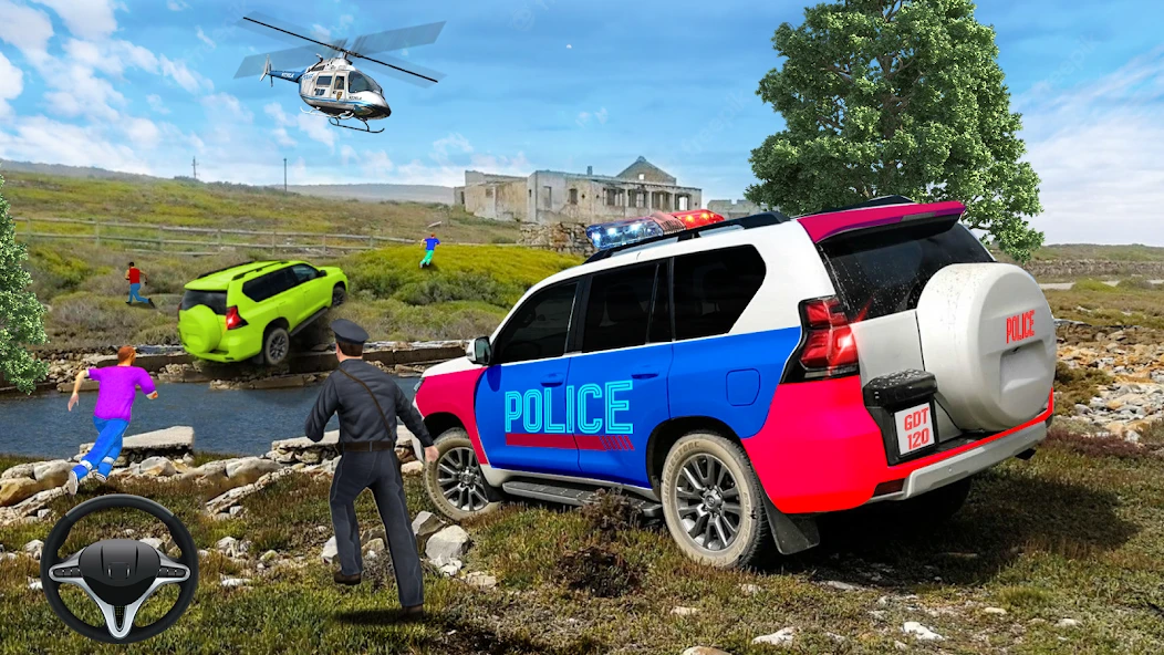 Offroad Police Car Driving Simulator Game screenshot 2