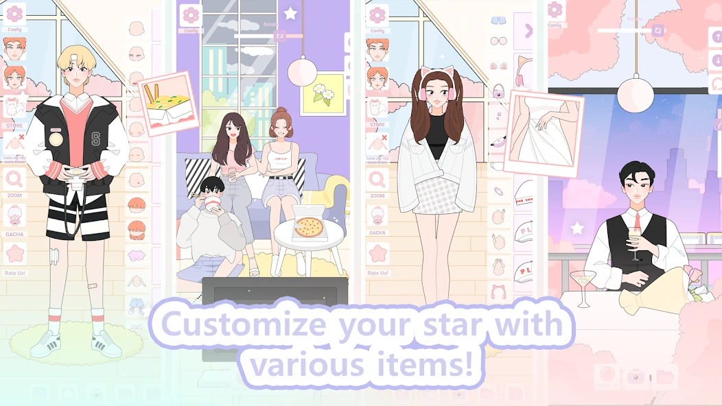 Shining Star Idol Dress Up APK screenshot 4