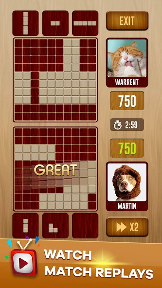 Woody Battle: Online Multiplayer Block Puzzle screenshot 3