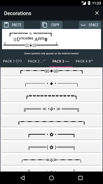 PRO Symbols, Nicknames, Letters, Text tools APK screenshot 5