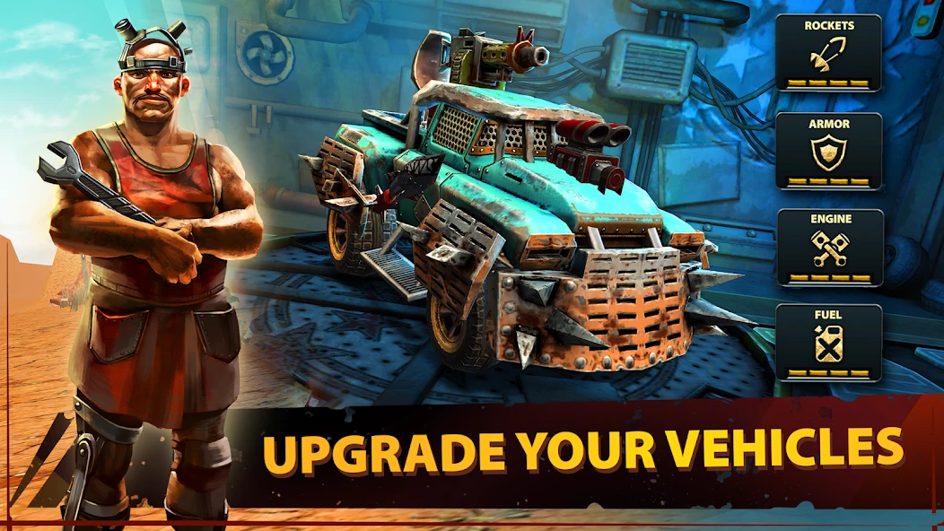 Dead Paradise Car Race Shooter screenshot 4
