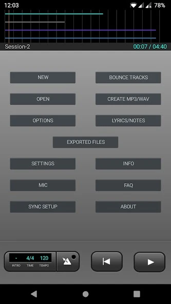J4T Multitrack Recorder APK screenshot 2