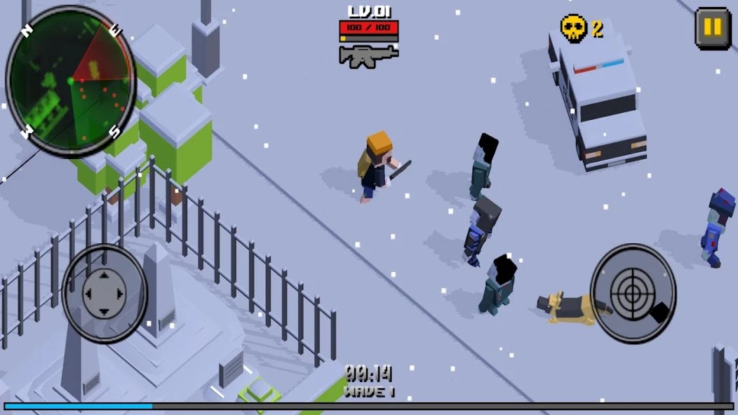Cube Zombie Hunter screenshot 2