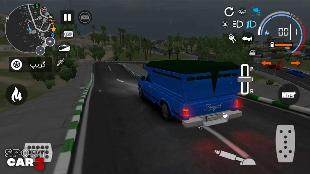 Sport car 3 : Taxi & Police - drive simulator screenshot 2