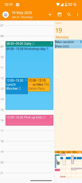 aCalendar+ Calendar & Tasks APK screenshot 2