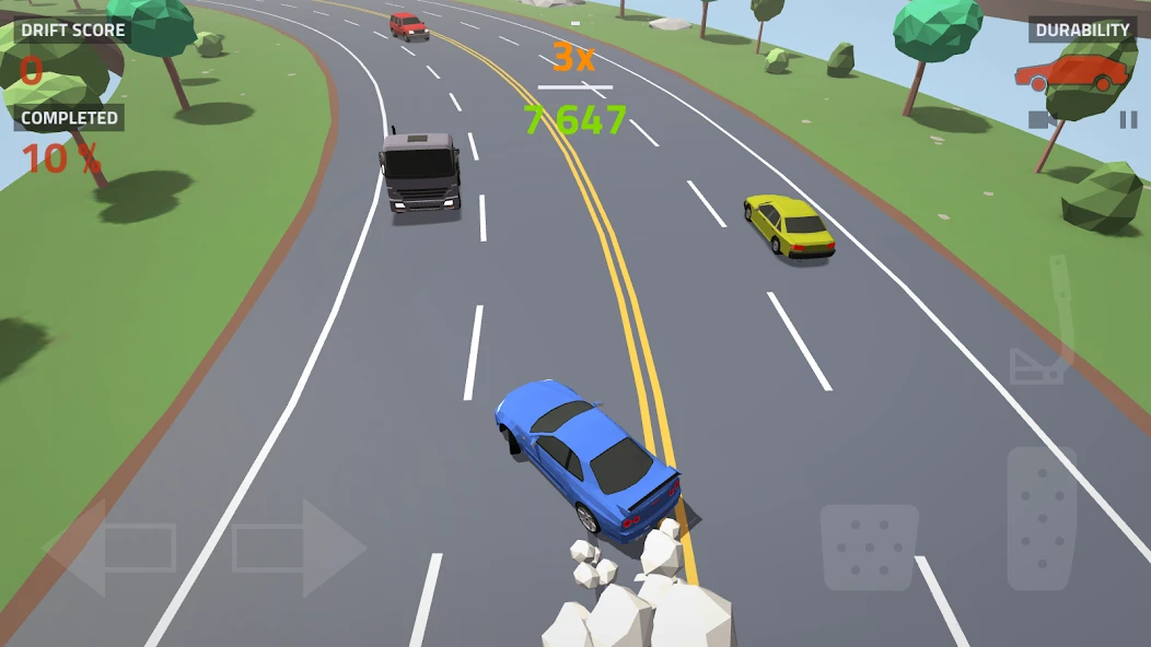 Polygon Drift: Traffic Racing APK screenshot 5