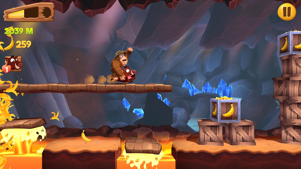 Download Banana Kong 2 (MOD, Unlimited Bananas) 1.5.7 screenshot 1