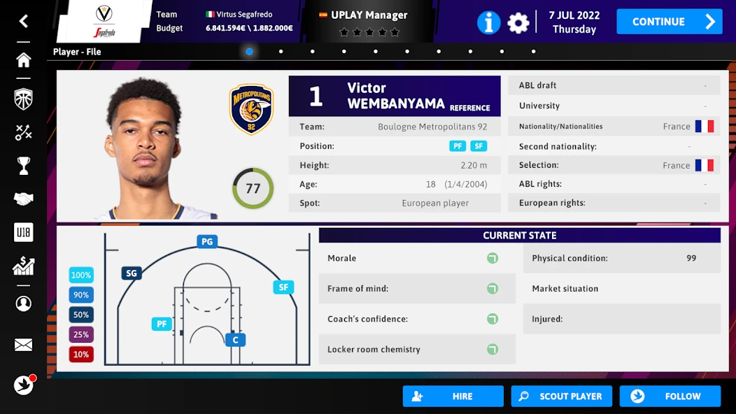 iBasketball Manager 23 APK screenshot 3