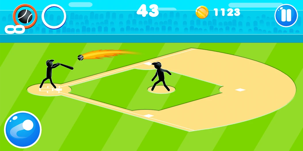 Stickman Baseball screenshot 1