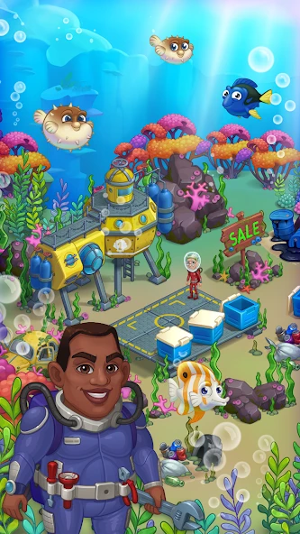 Aquarium Farm -fish town, Mermaid love story shark screenshot 4