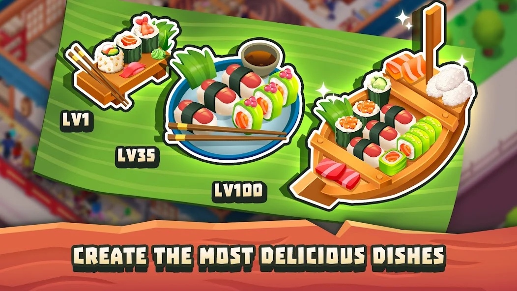 Sushi Empire Tycoon-Idle Game APK screenshot 3