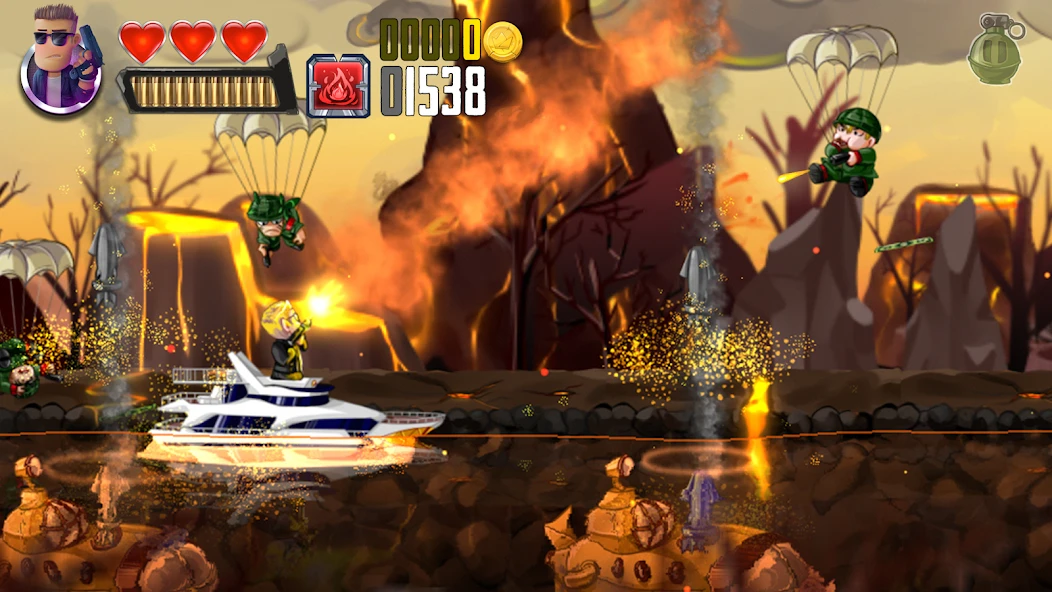 Ramboat - Jumping Shooter Game screenshot 2