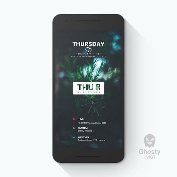 Ghosty KWGT APK screenshot 4