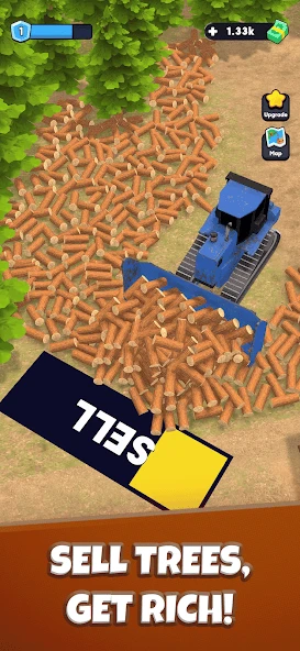 Idle Lumber Chopper Empire Inc APK screenshot 3