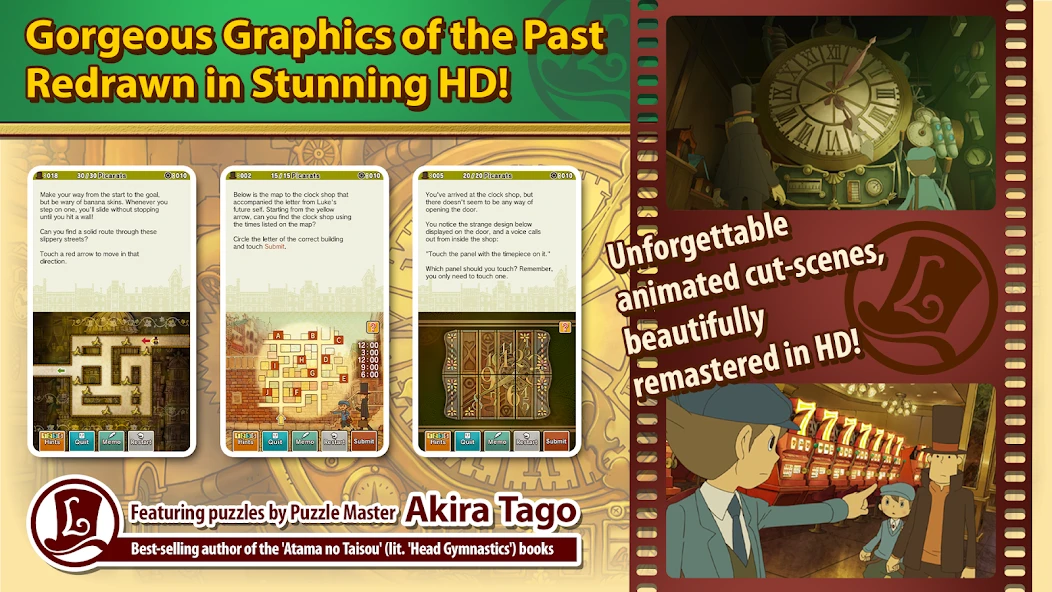 Layton: Lost Future in HD APK screenshot 5