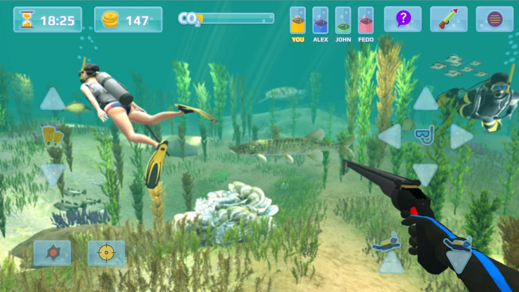 Hunter underwater spearfishing screenshot 1
