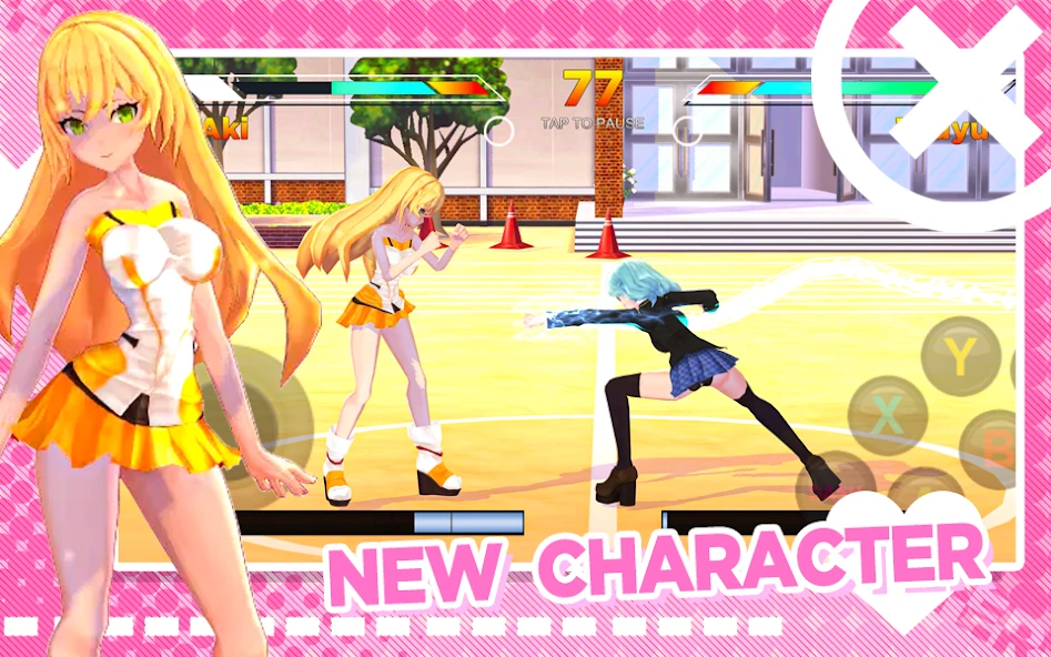 High School Girl Anime Fighter APK screenshot 3