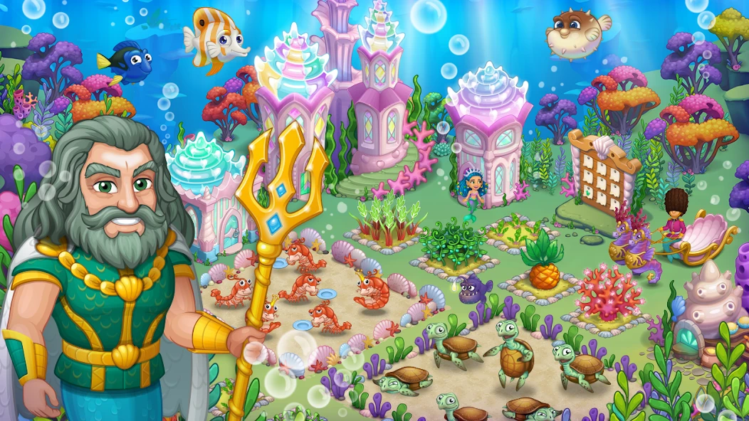 Aquarium Farm -fish town, Mermaid love story shark screenshot 5