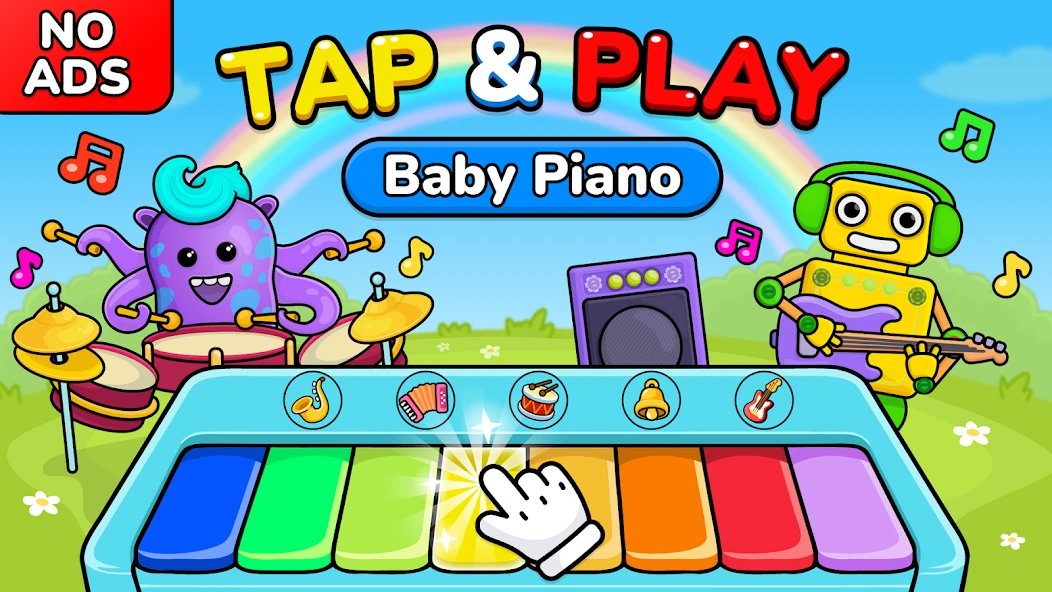 Baby piano for kids & toddlers screenshot 1