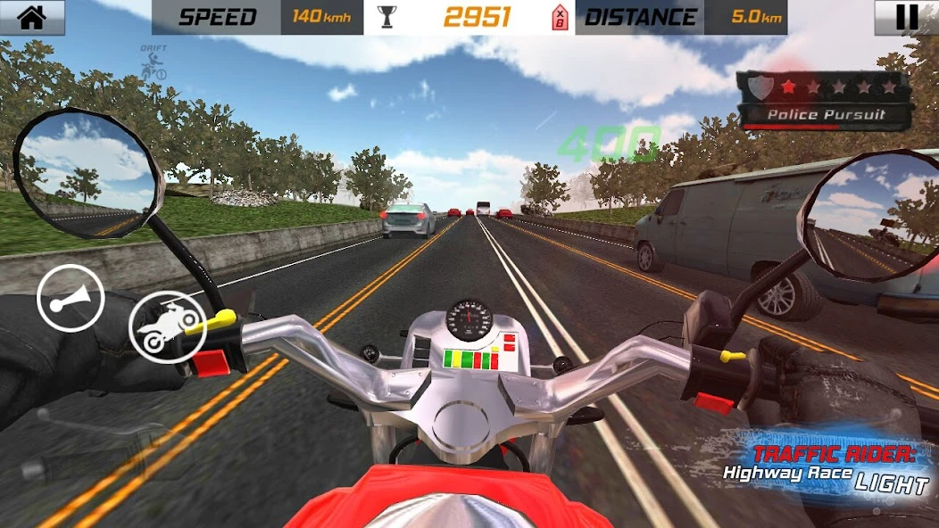 Traffic Rider: Highway Race Light screenshot 5