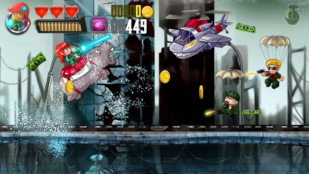 Ramboat - Jumping Shooter Game screenshot 4