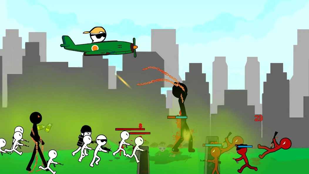 Stickman Army: World War Legacy Fight screenshot 2
