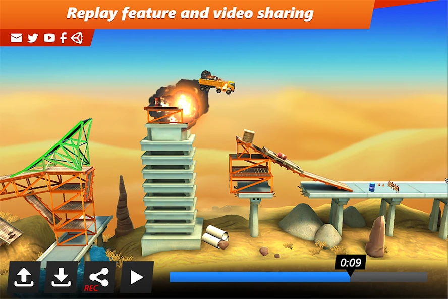 Bridge Constructor Stunts screenshot 4