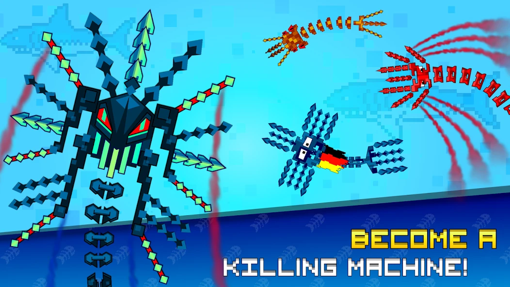 Pixel Sword Fish io screenshot 2