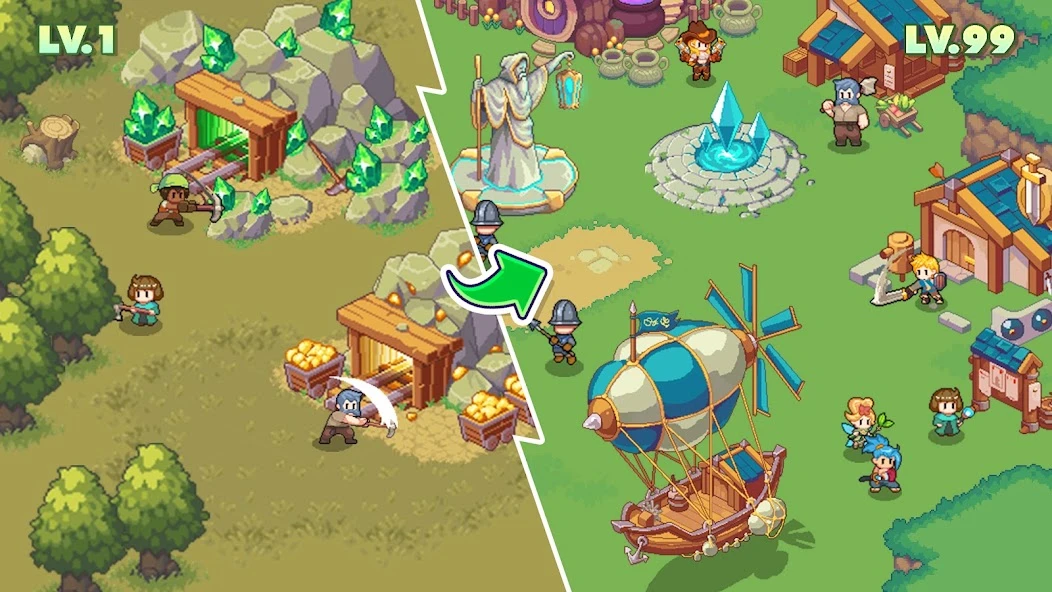 Guardian War: RPG Pixel Games APK screenshot 5
