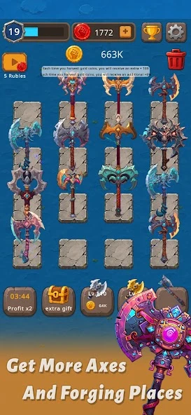 Merge Axe - Idle Blacksmith Master screenshot 4