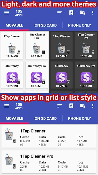 AppMgr Pro III (App 2 SD) APK screenshot 5