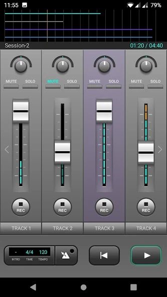 J4T Multitrack Recorder APK screenshot 1