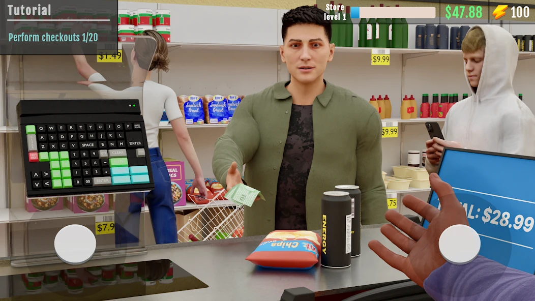 Supermarket Manager Simulator APK screenshot 1