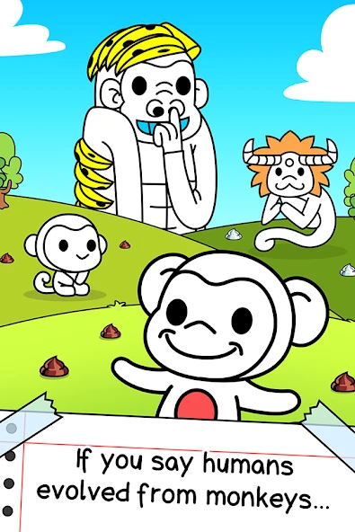 Download Monkey Evolution - Clicker (MOD, Money/Ads-Free) 1.0.1 screenshot 1
