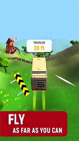 Crash Delivery: разбей машину прыжком с трамплина screenshot 1