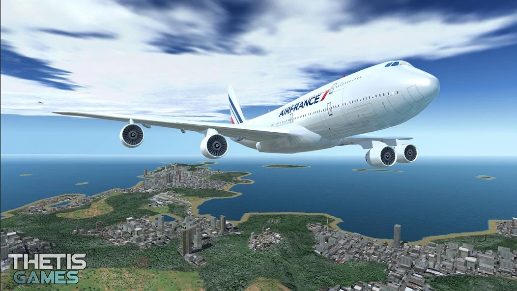 Flight Simulator 2017 FlyWings HD screenshot 1