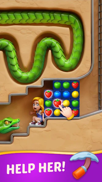 Fruit Genies - Match 3 Puzzle Games Offline screenshot 2